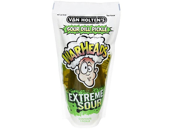 Van Holten's Warheads Sour Dill Pickle 140g - Grand Candy